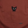 ATSUKO MATANO Katsuragi no Hyokkori Black Cat Kitchen Apron, Braun