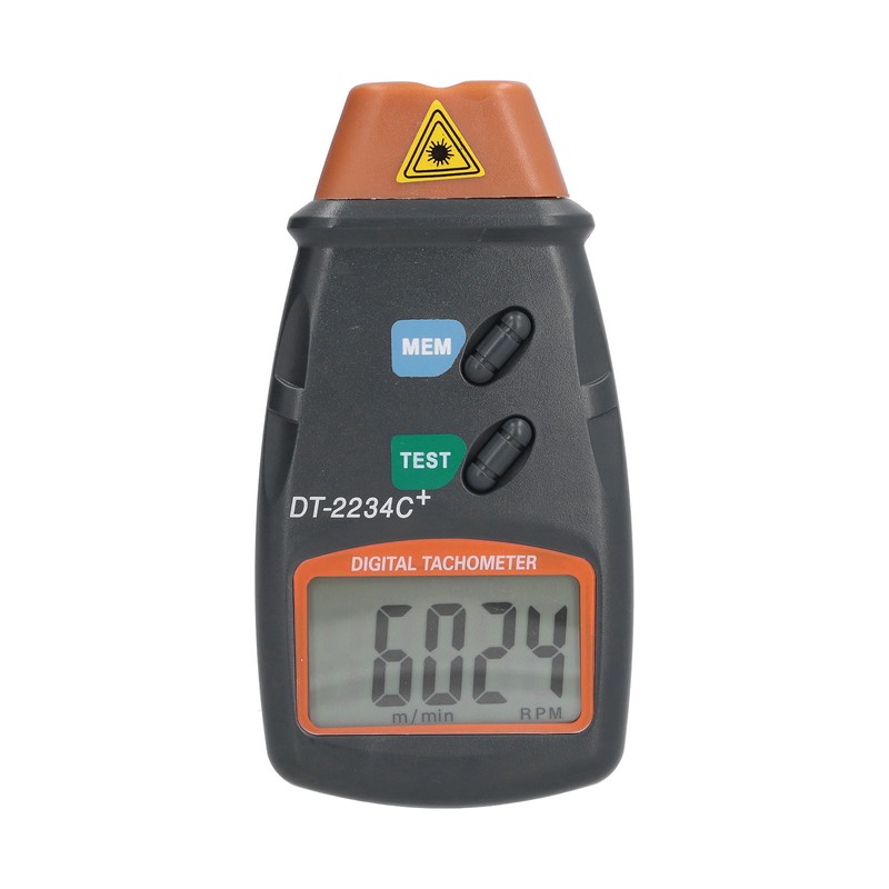 DT2234C+ Digital Laser Tachometer High Accuracy Non Contact Speedometer for