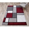 Contemporary Modern Boxes Area Rug 5' 3" X 7' 3"