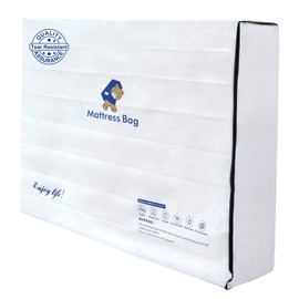 Mattress Bags for Moving and Storage,6 Mil Waterproof Zippered Mattress Bag Queen Size, Extra Thick Tear & Puncture Resistance, Heavy-Duty Mattress Moving Supplies