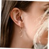 COHEALI 2pairs Twisted Line Shaped Earrings Irregular Dangle Earrings for