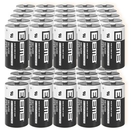 EEMB 50PACK ER14250 1/2AA 3.6V Lithium Battery 1200mAh Li-SOCL₂ Non-Rechargeable Batteries XL-050F SB-AA02 LS14250 TL-5902 TL-2150 for Dog Collar/Meter/Sensor/Home Security System/Alarm System