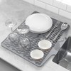 Silicone Dish Drying Mat for Kitchen Counter, Non-Slip Dish Drainer
