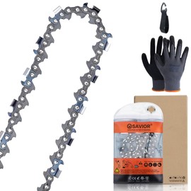 Savior 32 Inch Chainsaw Chain 3/8" Pitch .050 Gauge 105 Drive Links Replace Husqvarna 585550005, 501 84 25-05, 591119405, H46-105, Replace 72EXL105G 72EXJ105G, 33 RS3 105 Saw Chain