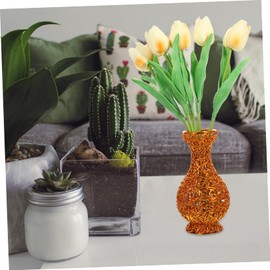 CORHAD Aluminum Wire Flower Vase for Dried Flowers Decorative Pot for Versatile Accent for Shelves and Desks