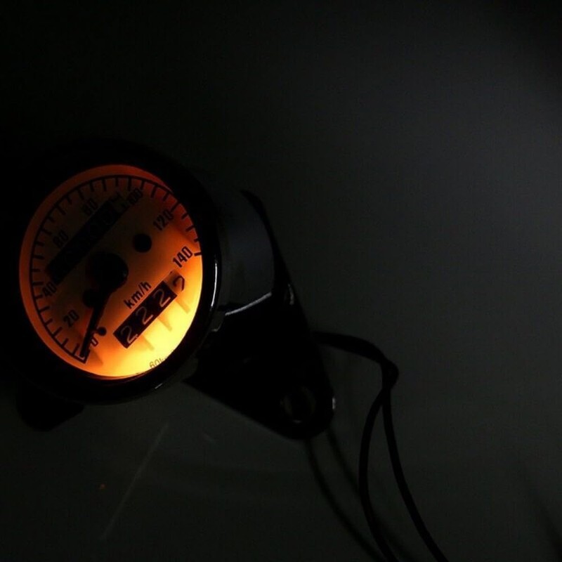 Bike Speedometer 12V 140km/h Universal Meter Backlight Odometer Trip Meter