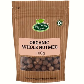 Organic Whole Nutmeg 100g by Hatton Hill Organic
