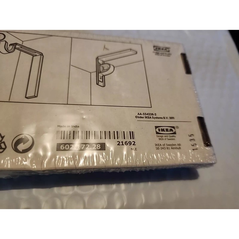 IKEA BETYDLIG Curtain Wall Ceiling Bracket Rod Holder 602.172.28 Black
