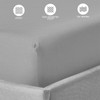 Buymax Jersey Fitted Sheet, 100% Cotton, Base Height, High Base,
