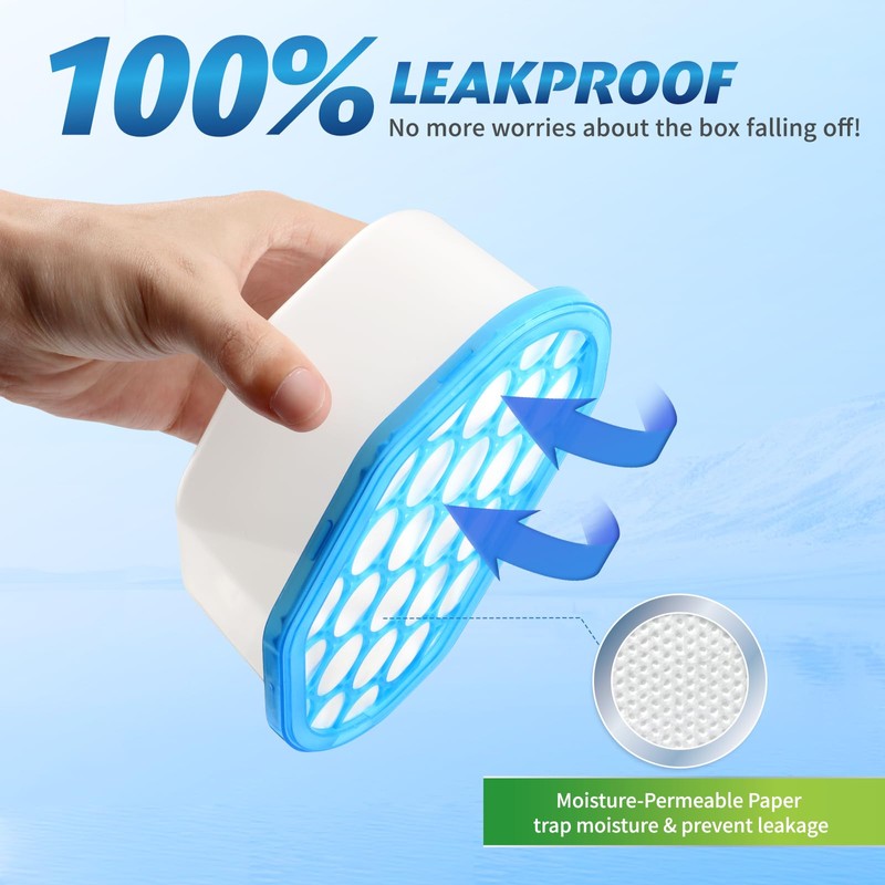 Ksend Moisture Absorbers, 12 Pack, Compact Dehumidifier for Closet, Efficient
