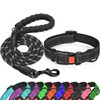 tobeDRI Reflective Nylon Dog Collar – Soft Neoprene Padded, Reflective