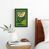 Society6 Gin & Tonic by Fox And Velvet-Framed Canvas (Black