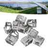 10PCS Solar Panel Mounting Mount Spring Steel Zinc Aluminum Coating