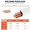 15PCS 15% Silver Brazing Rods AWS BCuP-5 Silver Phos Copper