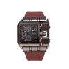 OULM Luxury Quartz Watch Men Square Dial Leather Band Watches