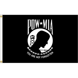 POW MIA Single Sided 5ftx8ft Nylon Flag 5x8 Made In USA 5'x8'