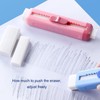 Push Pull Eraser Pencil Erasers Students Writing Tool Double Ended