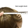 RESHE Hair Piece For Mens Toupee 100% Real Human Hair