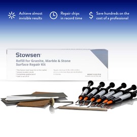 Refill for Granite, Marble & Stone Repair Kit - Fix Chips & Defects in Minutes | Restore Tiles & Countertops with Ease | for Quartz Corian Marble or Stone | Flawless Results Every Time