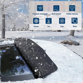 Car Windshield Cover Sun Shade Windscreen Cover Car Windscreen Protector Sunshade Keep Car Cool Windshield Dust Cover Magnets (L-suv)