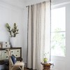 Deeprove Boho Curtains 84 Inches Long, Cream White and Black