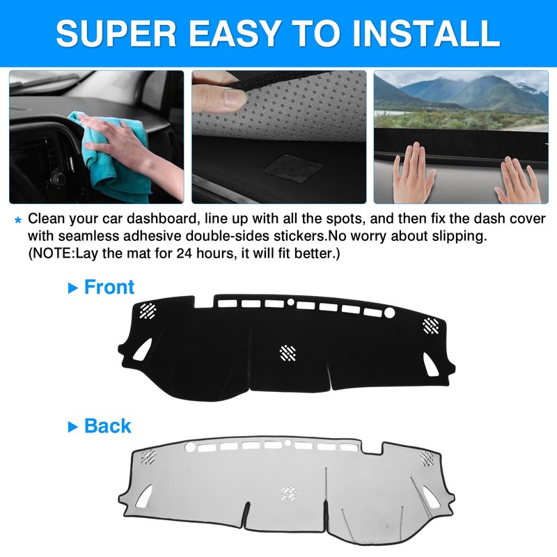 Autorder Dashboard Cover Mat for 2020 2021 2022 2023 2024