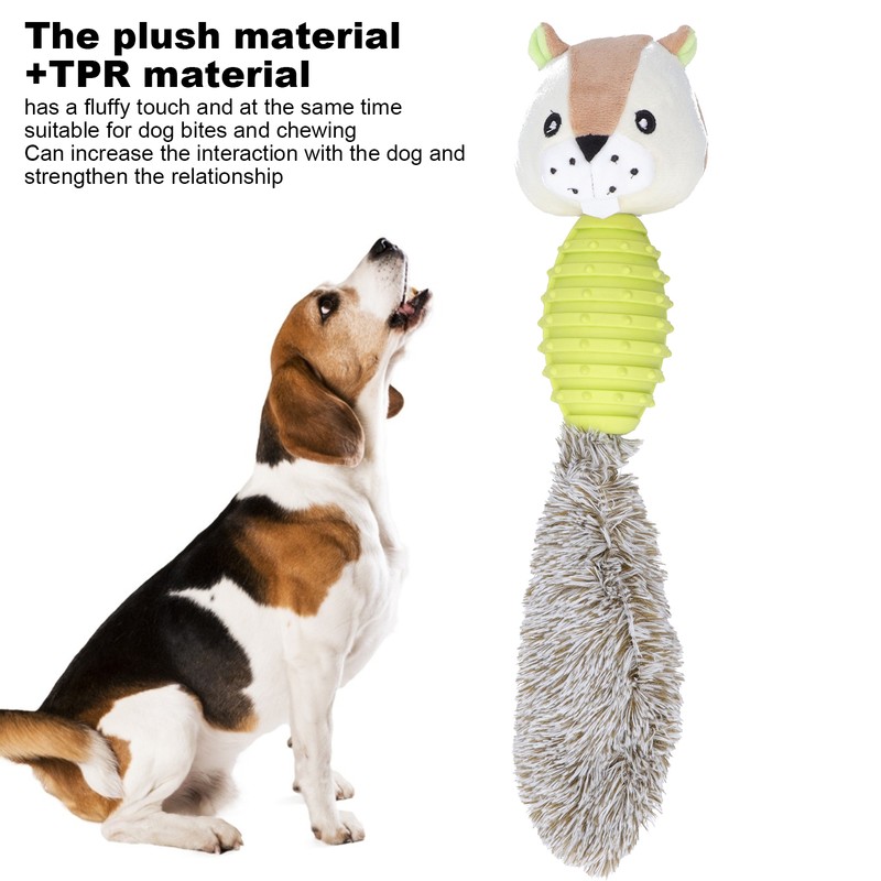 Pet Chew Toys Teeth Cleaning Biting Interactive Training Stuffed Plush