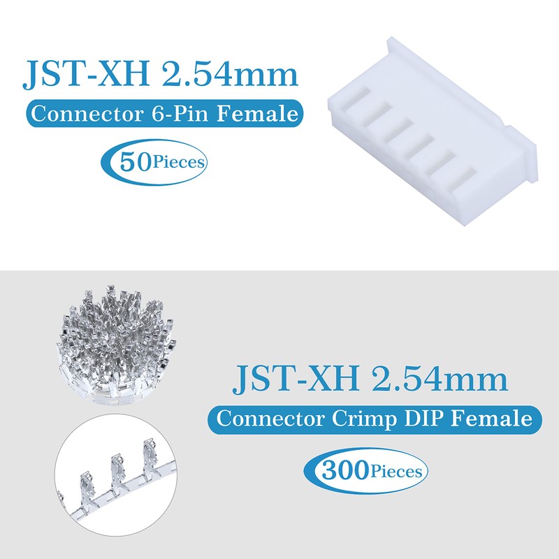 CQRobot JST XH 2.54mm Pitch 6-Pin Electronic Connectors IC Male