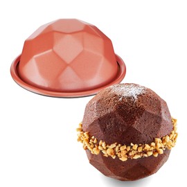 Tefal Creabake Set of 3 Diamond Creabake Bakeware 7.5cm Non-Stick Stacking System Creative Recipes Easy Baking Iron Colors