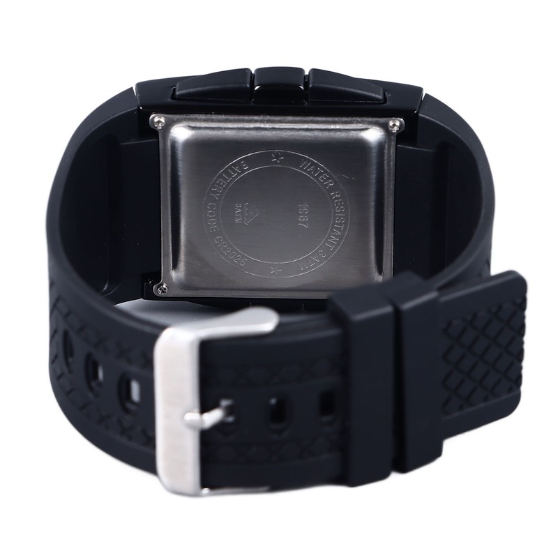 Digital Sport Watch Waterproof Stopwatch PU Leather Strap LED Luminous