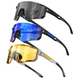 KALIYADI Polarized-Sunglasses-for-Men Sport Mens-Sunglasses Women: Running Sun Glasses with UV400 for Cycling Golf Fishing