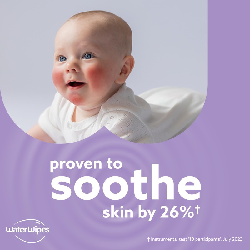 WaterWipes Soothing Clean Baby Wipes, 99% Water-Based Formula with Botanical