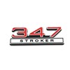 1pc 347 Liter 5.7 Stroker Engine Emblems Badge 3D Decals