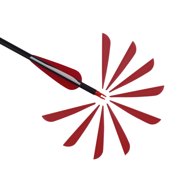 3 Inch Arrow Feather Plastic Fletching Vanes for DIY Archery