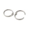 LiQunSweet 100 pcs 20mm 304 Stainless Steel Round Ring Clasps