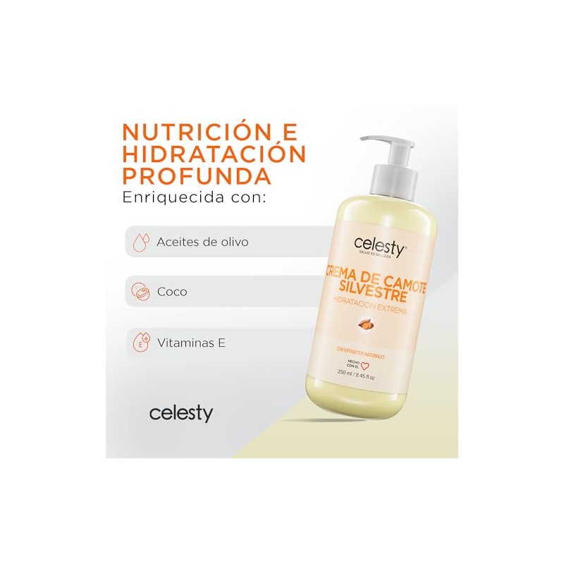 Celesty Crema Camote Silvestre 250g Equilibrio Hormonal Natural Menopausia Vitaminas