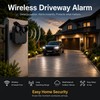 Wireless Driveway Alarm for Home Security – Waterproof Motion Sensor
