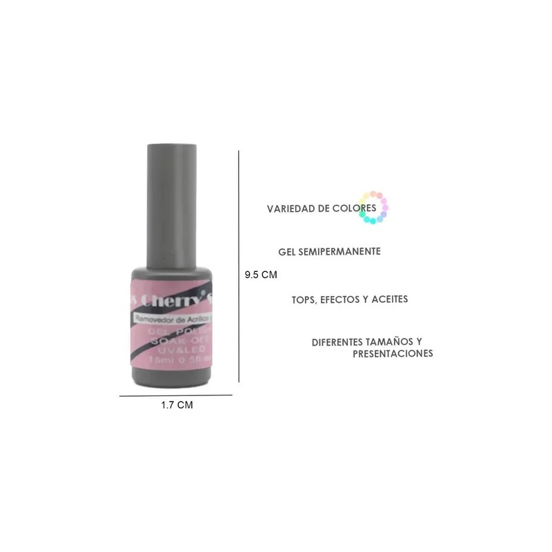 Miss Cherry Magic Remover Gel Para Uñas 15ml