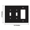 Modern Edge Decorative Wall Plate Switch Plate Outlet Cover, Durable