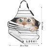 Echoserein Cute Cat Kitten Apron Adjustable Bib Aprons With 2