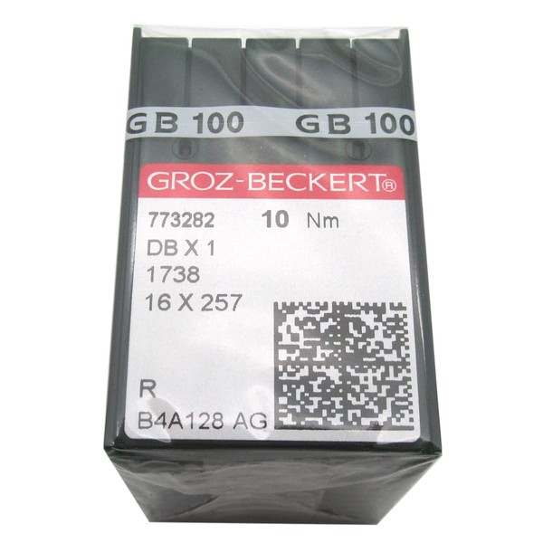GROZ-BECKERT Needles - 100 DBx1 Groz Beckert 1738 16 x 257 Sewing Machine Needles (Groz Beckert DBX1 16/100)
