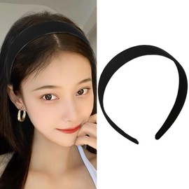 Fabric Padded Headband Hair Hoops for Women Wide Elastic Headbands Hairband for Women Girls No Teeth Thick Head Hair Bands Solid Simple Hair Bands Hoops Plain Soft Headbands for Girls Women Her