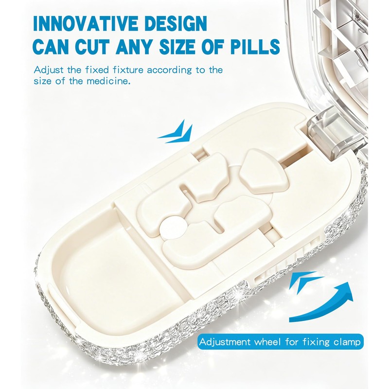 Rhinestone Bling Pill Cutter Splitter for Small and Tiny Pills