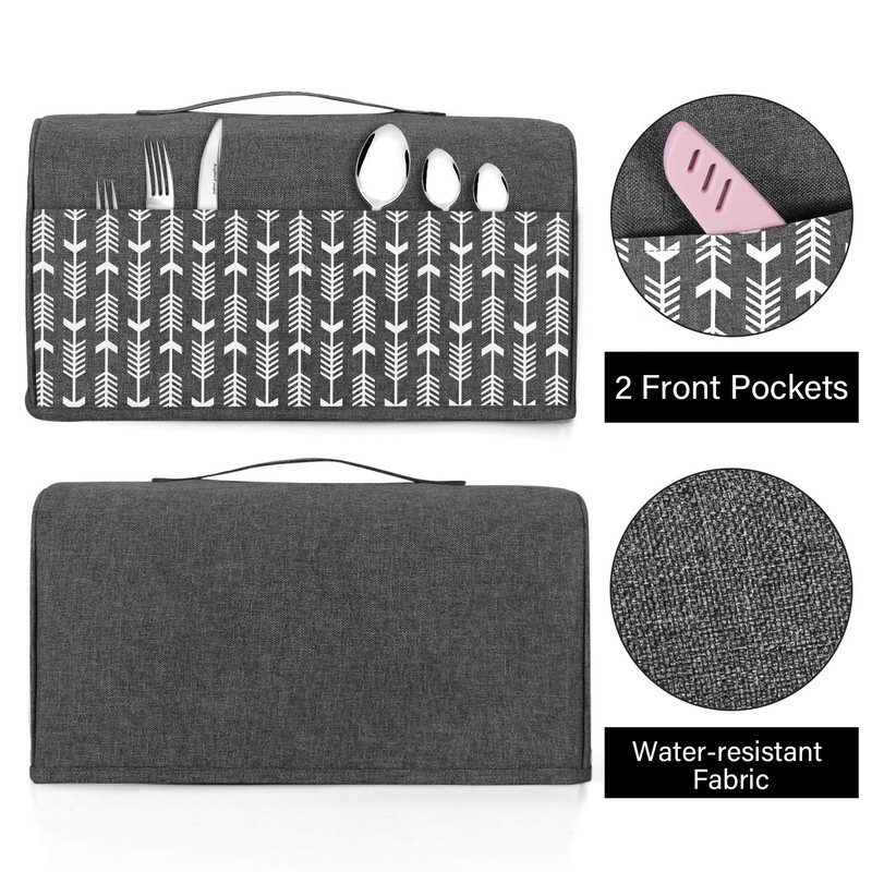 Yarwo 4 Slice Toaster Cover with Pockets and Top Handle,
