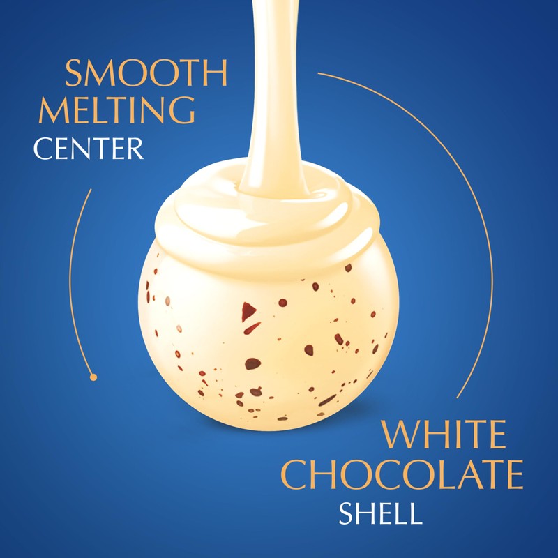 Lindt LINDOR Cookies and Creme White Chocolate Candy Truffles, Easter
