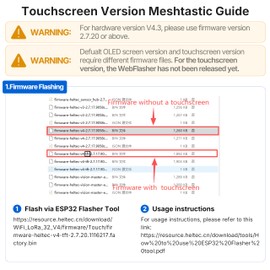 Heltec ESP32 LoRa V4 Development Board with Touch Screen Case GPS 2800mAh Battery Antenna ESP32 S3 SX1262 Chip Surport WiFi Blue Tooth LoRa for Meshtastic IoT Smart Home