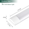 colmeguna 2 Packs 3FT LED Batten Light, Ultra Light Slim