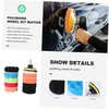 BUGUUYO 12pcs Wave Polishing Pads Kit for Auto Car Detailing