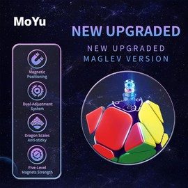 Moyu Weilong Skewb Maglev Speed Cube Stickerless Puzzle Cube Professional MagLev Magnetic Master Cube Toy for Kids & Adults