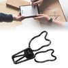 100Pcs Binder Clips Cute Bear Hollow Strong Clamping Force Metal